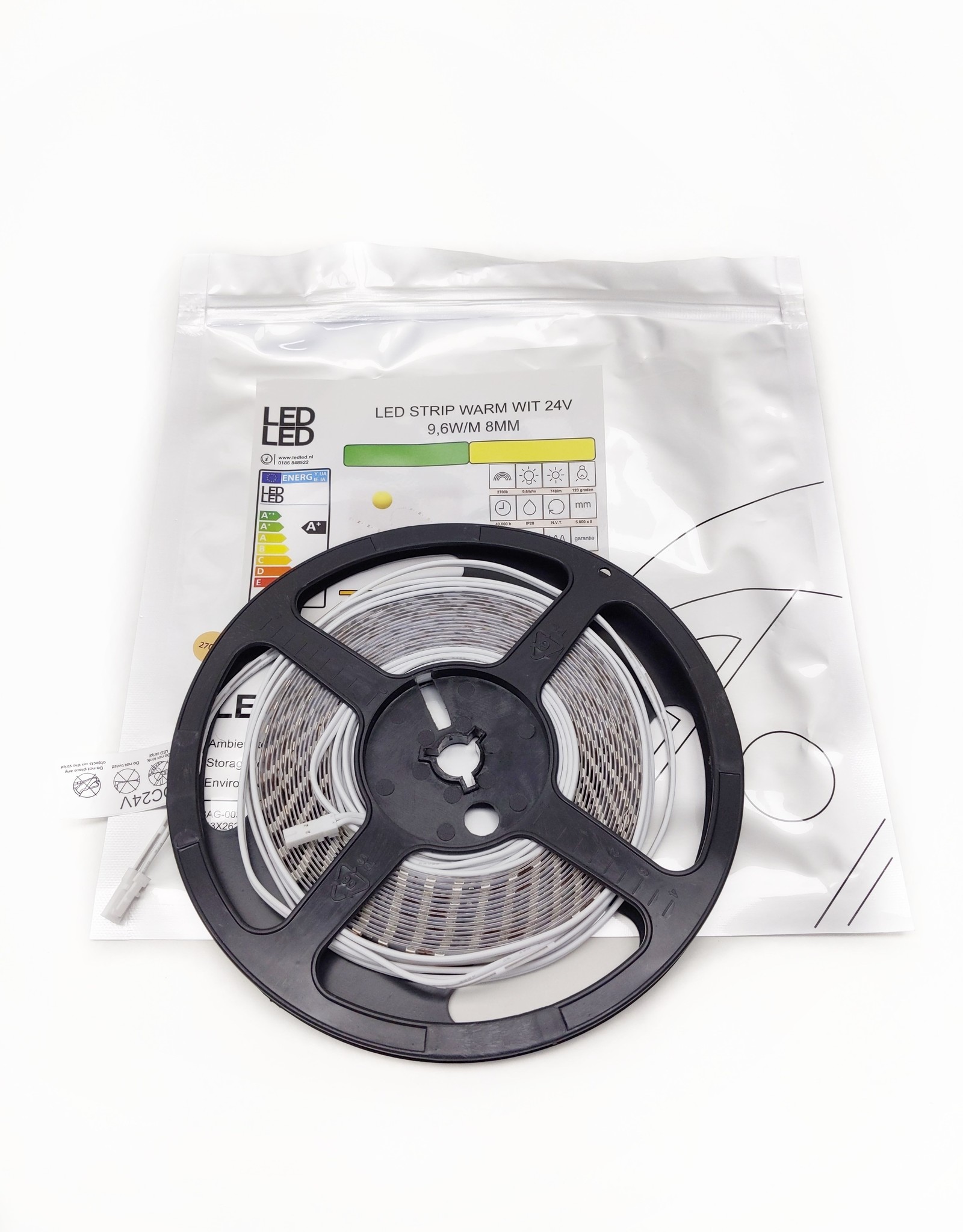 LedLed VARO led strip | 9,6W/m | 2700k | 24V | 5m | 8mm