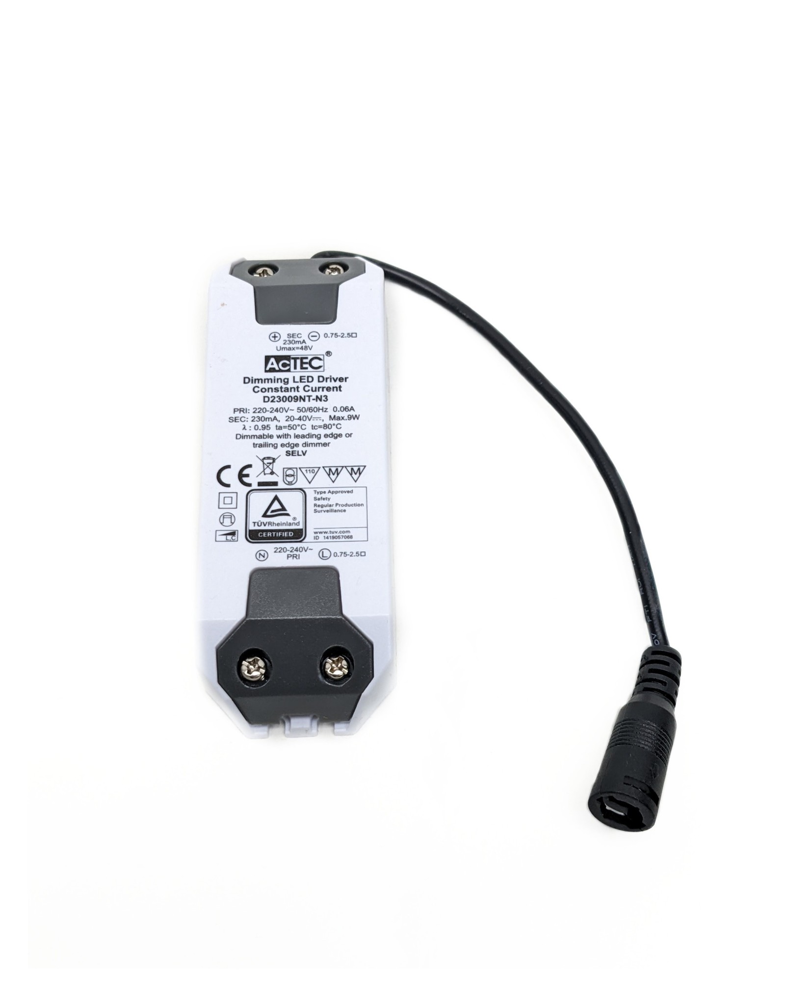 LedLed REDDY led spot rond zwart dimbaar IP65